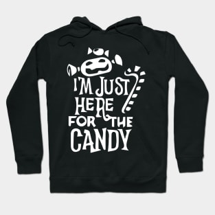 I'm Just Here For The Candy-Dark Hoodie